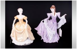 Coalport Hand Decorated & Limited Edition Figures,  2 in total. 1.