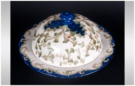 James Macintyre Circular Pudding Dish and Cover ' Seaweed ' Design. c.1901-1902. Diameter 8.25