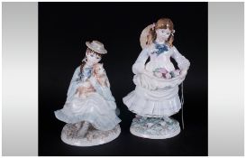 Coalport - Ltd and Numbered Edition Figurines ( 2 ) In Total. 1/ Best Friends. 2/ Childhood Joys.