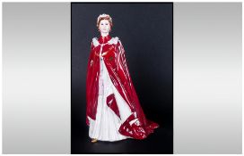 Royal Worcester Figurine Queen Elizabeth II In Celebration of The Queen 80th Birthday,