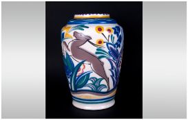 Poole Leaping Stag / Gazelle TZ Pattern Vase, Painted by Ruth Paveley Between 1922 and 1934.