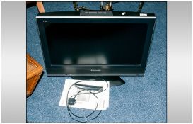 Panasonic Flat Screen TV with remote control & instruction manual.