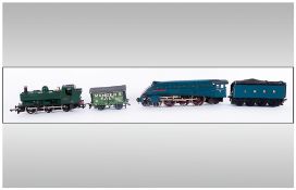 Hornby OO Gauge Diecast Model, Pannier Tank - Steam Locomotive Train 8751 + a Mangers Salt Wagon,