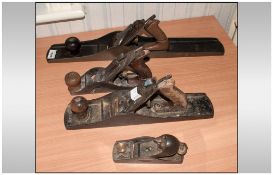 Set Of Four Woodworking Planes,