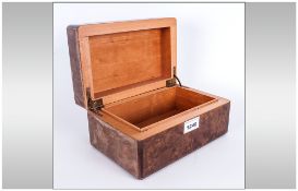 Gents Maple Veneered Cigar/Cigarette Table Box
