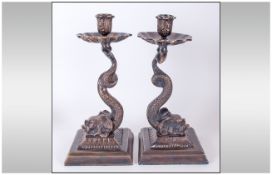 Fine Quality Antique French Ormalu And Marble Candleabra, The central column in the form of a