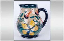 Moorcroft Jug 'Hypericum' Pattern, designer Rachael Bishop, Date 1994. 5.75'' in height. Restoration