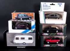 Collection of Modern Diecast Models. Including Mini champs White Caravan 400 905320, Corgi Detail