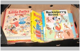 Collection Of Childrens Annuals, Comprising Sooty, Film Fun, Huckleberry Hound etc.