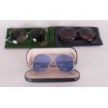 Three Designer Sunglasses comprising Mary Quant Retro Sunglasses, Jaeger Original Sunglasses with