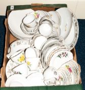 Assorted Part Teasets including Bone China 'Sheridan' yellow flowers on white ground and German