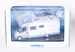 Norev 1/43 Diecast Model Renault Master Camping Car Burstner Motor home, Colour Silver with Glass