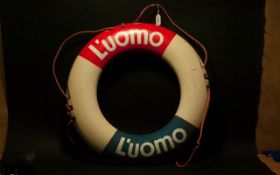 Advertising Life Bouy For Luomo 24'' Perry Bouy in red white & blue.