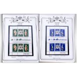 Coronation Anniversary Stamp Albums, containing mint & used commonwealth stamps.