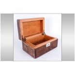 Gents Maple Veneered Cigar/Cigarette Table Box