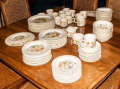 110 Piece J&G Meakin Trend Hedgerow Pattern Dinner Service, Comprising 12 x 10 Inch, 12 x 9 Inch, 14