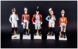 FiveC.D.C Collection Hand Painted Figurines Complete With Boxes
