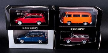 Pauls Model Art Minichamps 1.43 Scale Limited Edition Metal Diecast Model Cars, 4 in total. 1.V.W