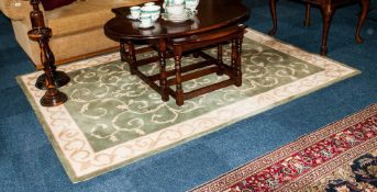 Crossley Rug Collection Green Woolen Rug 160 x 230cm