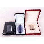S.T Dupont Paris 1980's Silver Petrol Lighter, complete with box & outer box. Plus a further S.T