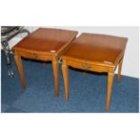 Matching Pair Of Bedside Cabinets Each With Single Drawer