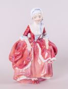 Royal Doulton Early Figure 'Goody Two Shoes' Designer L.Harradine. Colour Red & Pink. 5'' in height.