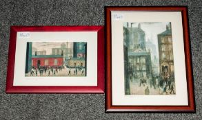 Two Small Contemporary Modern Edition Prints 'The Lodging House' and 'Coming out of School'.
