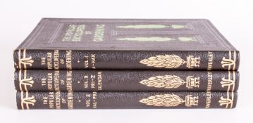 Three Volumes, The Popular Encyclopedia of Gardening, Edited by H. H. Thomas and Gordon.