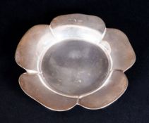 Victorian Shamrock Silver Dish, Hallmark London 1899, 5.75'' in diameter, 84grams.