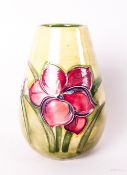 Moorcroft Vase, 'Waterlillies' Pattern on Pale Green Ground, 5'' in height.