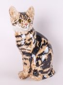 Winstanley Large Cat Figure With Glass Eyes, sitting position. Excellent condition. 12.5'' in