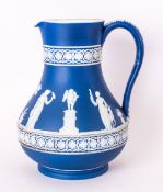 Wedgwood Jasperware Jug/Pitcher, circa 1870's. Decorated with very fine/detailed & raised