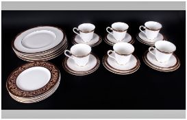 Royal Doulton Fine Bone China Part ( 30 ) Piece Tea and Dinner Service ' Tennyson ' Pattern H.