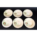 Set Of Six Carltonware Australian Pattern Primrose Tea Plates.