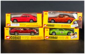 Corgi Toys Whizzwheels Collection Of 4 Comprising Number 311 3 Litre V.6 Ford Capri, 312 Marcos