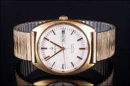 Bulova - Gents Vintage Gold Plated. 23 Jewell Day - Date Automatic Wrist Watch. In Excellent