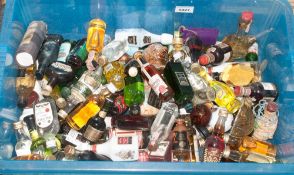 Collection of Approx 107 Miniature Alcohol Spirit Bottles, Various Whiskeys, Brandies, Vodka etc.