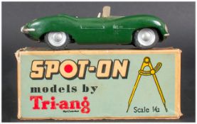 Spot-On By Tri-ang Number 107, Jaguar ''XK SS'', Dark Green Body, Complete With Blue Box,