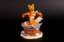 Royal Doulton Hand Made Winnie The Pooh Figure - Bath Time Collection ' Tigers Splash Time ' WP.