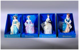 Four Royal Doulton Figures, The Gainsborough Ladies in original boxes, perfect condition. Comprising