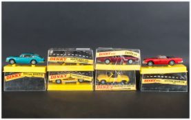 Dinky Collection Of 6 Cars Comprising Number 110 Aston Martin DB5, 153 Aston Martin DB6, 188