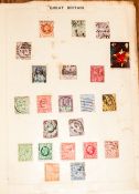 Simplex Stamp Album With Commonwealth Stamps From Queen Victoria Onwards, strength in George VI