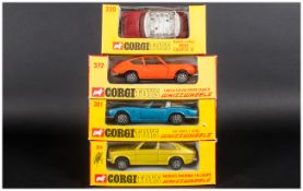 Corgi Toys Whizzwheels Collection Of 4 Comprising Number  301 Iso Grifo 7, 306 Morris Marina 1.8