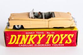 Dinky Toys No 131 Cadillac Eldorado Tourer Diecast Model, Complete With Yellow And Red Card Box,