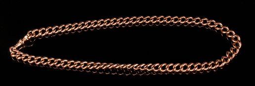 Victorian - Fine 9ct Gold Albert Chain, Every Link Marked 9ct. 17.5 Inches In Length. Weight 58