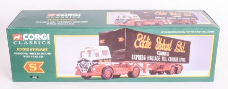 Corgi Classics Diecast Scale Model Eddie Stobbart Truck Foden S21 ''Mickey Mouse'' With Trailer.