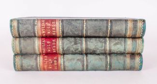 Three Leather Bound Books - Familiar WIld Birds by W. Swaysland Cassell & Company Ltd, London 1883.