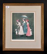 Helen Bradley Pencil Signed Limited Edition Colour Print, Titled 'Oh just look said mother'