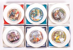 Set Of Six Wedgwood Childrens Story Plates 1971-1978 Inclusive. 1971 the first in the series.