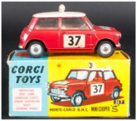 Corgi Toys No 317 Monte-Carlo B.M.C Mini Cooper S, Red/White Body, Complete With Blue/Yellow Picture